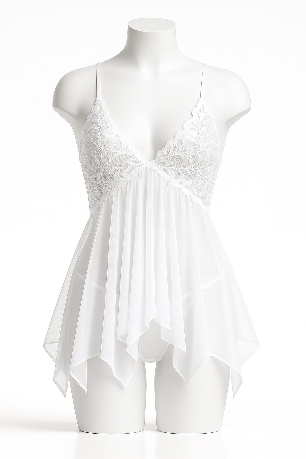 Ivory Embrace • 2 Piece Chemise Set