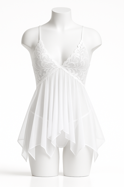 Ivory Embrace • 2 Piece Chemise Set
